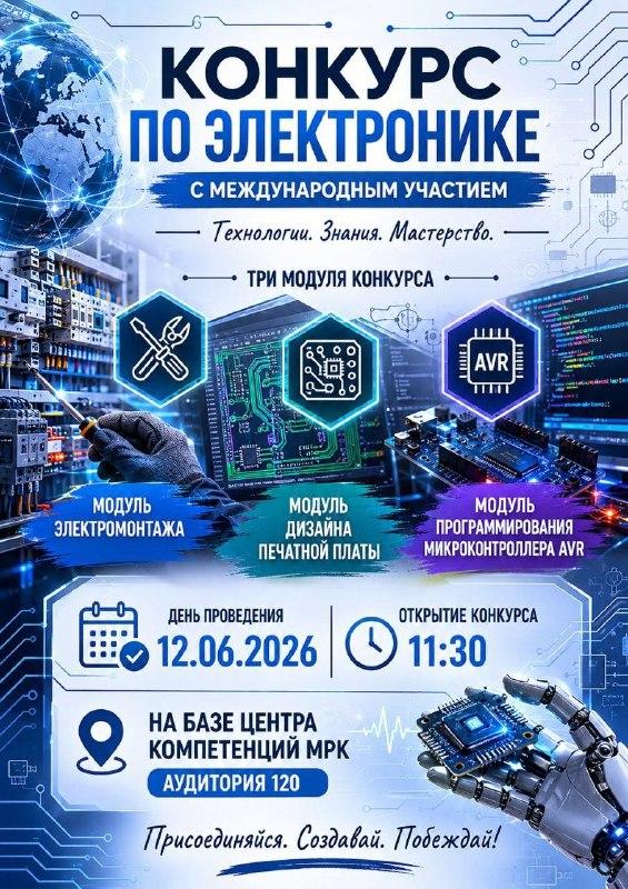 Electronics competition with international participation - 2026!