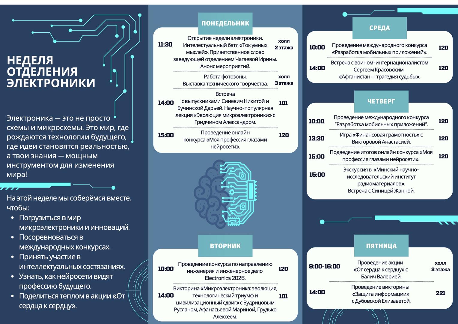 Тыдзень кафедры электронікі 2026