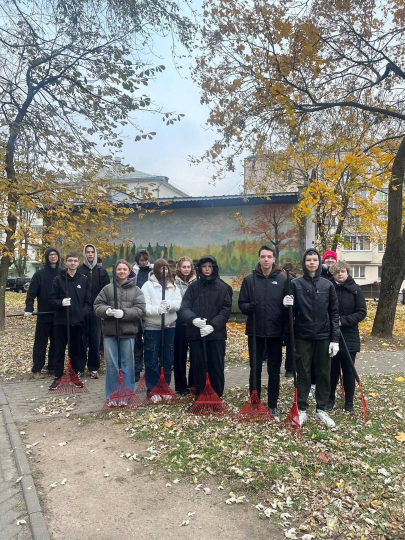 Students of the radio engineering department of the MRK went to cleanup